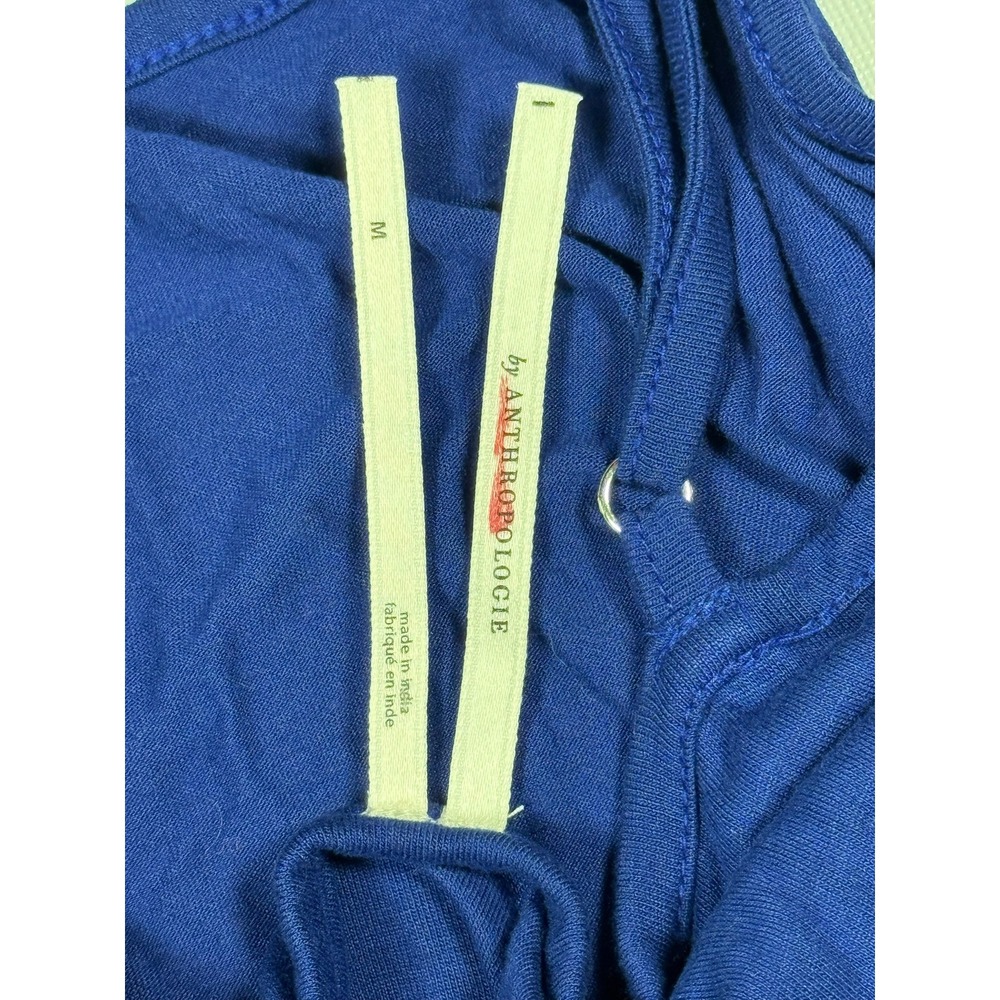 by Anthropologie‎ Blue Slip Dress Midi Spaghetti Strap Size M - Picture 4 of 9